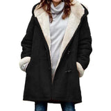 Cozy Fleece-Lined Women's Winter Jacket with Hood - Warm, Stylish, and Perfect for Cold Weather Adventures