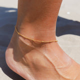 Elegant Gold-Plated Anklet Bracelet for Women - Waterproof & Hypoallergenic
