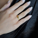 Elegant Gold-Plated Minimalist Ring - Waterproof, Hypoallergenic Jewelry for Everyday Luxury