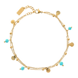 Elegant Gold Anklet for Women - Adjustable, Waterproof, Hypoallergenic