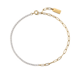 Elegant Gold Anklet for Women - Waterproof, Hypoallergenic, Sparkling Stones