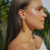 Elegant Gold Hoop Earrings - Waterproof, Hypoallergenic, Minimalist Jewelry for Women