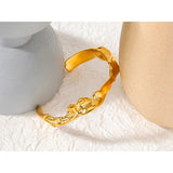 Ellen Hammered Glow Cuff – Textured & Contemporary | Huna Jewelry
