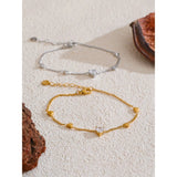 Febbie Hearts in Line Bracelet – Subtle Sparkle & Feminine Charm | Huna Jewelry