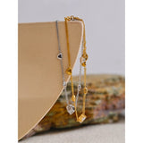 Febbie Hearts in Line Bracelet – Subtle Sparkle & Feminine Charm | Huna Jewelry