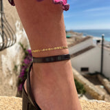 Gold-Plated Anchor Anklet for Women - Waterproof, Hypoallergenic, Minimalist Design