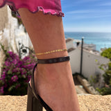 Gold-Plated Anchor Anklet for Women - Waterproof, Hypoallergenic, Minimalist Design