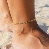 Gold-Plated Anklet for Women - Waterproof & Hypoallergenic Minimalist Jewelry
