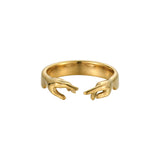 Gold-Plated Dainty Ring - Hypoallergenic, Waterproof, Everyday Luxury Jewelry