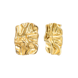 Gold-Plated Rectangle Earrings for Women - Hypoallergenic, Waterproof, Everyday Luxury