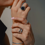 Gold-Plated Stainless Steel Dainty Ring - Waterproof, Hypoallergenic, Everyday Luxury