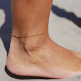 Gold Anklet - Waterproof 18k Gold-Plated Stainless Steel Anklet for Women