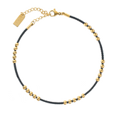 Gold Anklet for Women - Adjustable 18K Gold-Plated Stainless Steel, Waterproof, Hypoallergenic, Minimalist Design