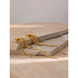 Cosette Bead Tassel Earrings – Trendy & Elegant | Huna Jewelry