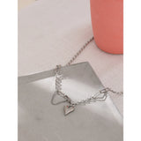 Antonella Love Heart Pendant Necklace – Trendy Link Chain Jewelry | Huna Jewelry