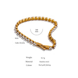 Lucinda Tennis Chain Bracelet – Elegant & Timeless Jewelry | Huna Jewelry