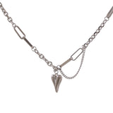 Antonella Love Heart Pendant Necklace – Trendy Link Chain Jewelry | Huna Jewelry