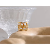 Eloise Butterfly Cuff Ring – Bold & Elegant Statement Jewelry | Huna Jewelry