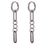 Margot Paperclip Chain Drop Earrings – Modern Geometry | Huna Jewelry