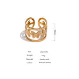 Eloise Butterfly Cuff Ring – Bold & Elegant Statement Jewelry | Huna Jewelry