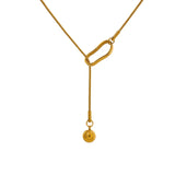 Leah Drop Pendant Necklace – Minimalist & Chic Y-Shaped Jewelry | Huna Jewelry