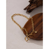 Beatrice Heart Pendant – Bold & Elegant Link Chain Necklace | Huna Jewelry