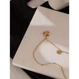 Genesis Round Charm Necklace – Engraved Minimalist Jewelry for Women | Huna Jewelry