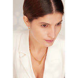 Antonella Love Heart Pendant Necklace – Trendy Link Chain Jewelry | Huna Jewelry