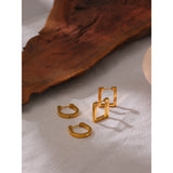 Irie Square Hoop Earrings – Modern Minimalist Statement Jewelry | Huna Jewelry