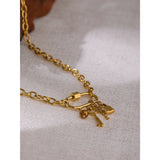 Amelia Lock & Key Pendant – Stylish Charm Chain Necklace | Huna Jewelry