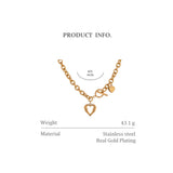 Beatrice Heart Pendant – Bold & Elegant Link Chain Necklace | Huna Jewelry