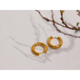 Jane Star Hoop Earrings – Small, Waterproof & Elegant Design | Huna Jewelry