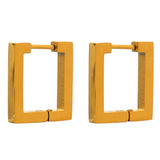 Irie Square Hoop Earrings – Modern Minimalist Statement Jewelry | Huna Jewelry