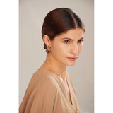 Charlotte Sector Drop Earrings – Trendy 18K Gold-Plated | Huna Jewelry