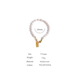 Mallory Love Natural Pearl Bracelet – Classic & Engraved | Huna Jewelry