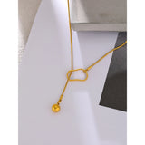 Leah Drop Pendant Necklace – Minimalist & Chic Y-Shaped Jewelry | Huna Jewelry