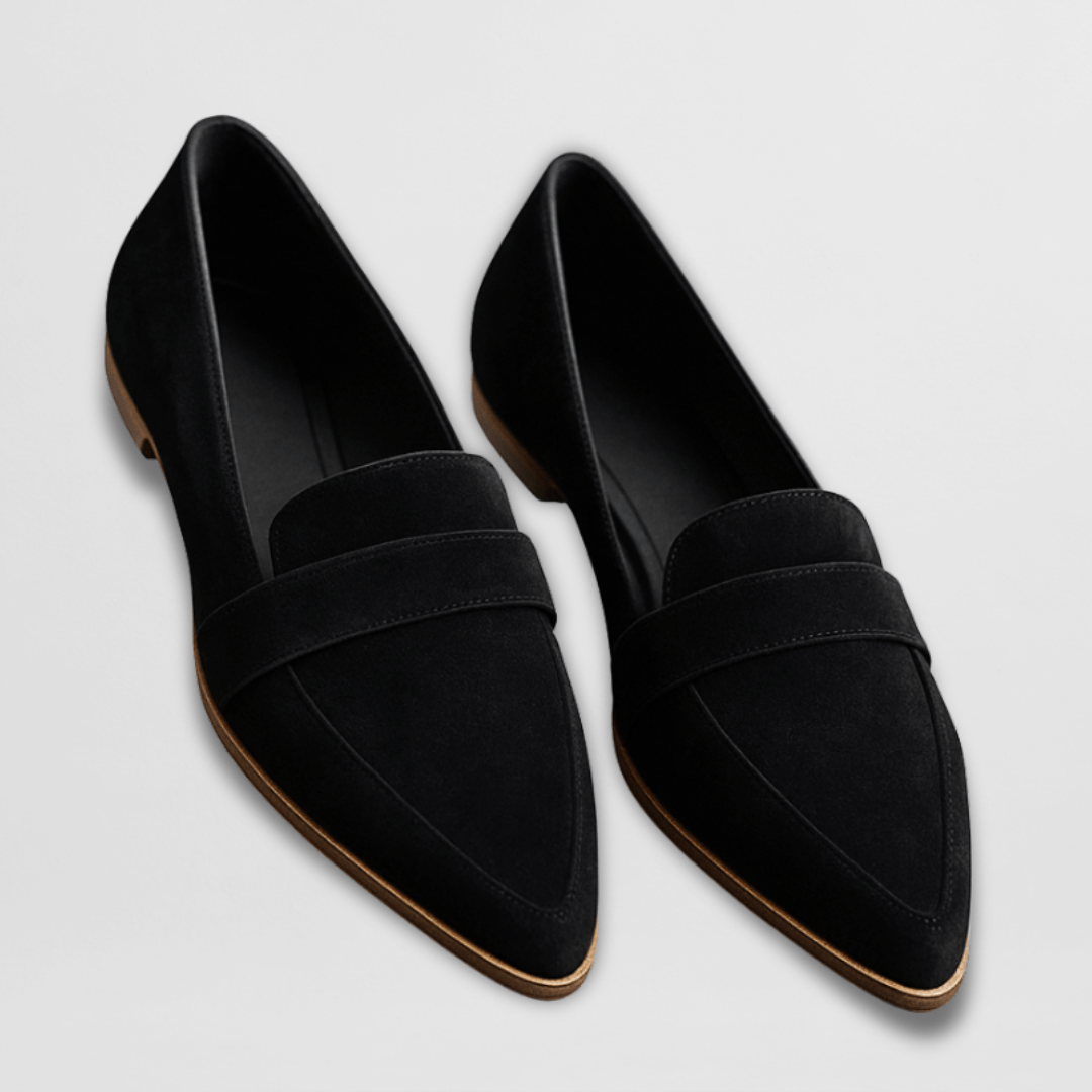 Women's Orthopedic Suede Loafers – Arch Support | The Helen | Huna