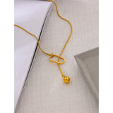 Leah Drop Pendant Necklace – Minimalist & Chic Y-Shaped Jewelry | Huna Jewelry
