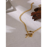 Amelia Lock & Key Pendant – Stylish Charm Chain Necklace | Huna Jewelry