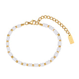 Huna Jewelry - Gold-Plated Stainless Steel Anklet with Adjustable Length