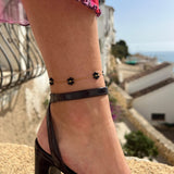 Huna Jewelry - Gold-Plated Stainless Steel Anklet with Adjustable Length