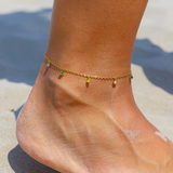 Huna Jewelry - Rainbow Anklet - Waterproof & Hypoallergenic Stainless Steel