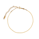 Huna Jewelry - Waterproof Gold-Plated Anklet with Zirconia Stones