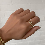 Tia Snake Ring – 18K Gold-Plated CZ Snake Ring | Huna Jewelry