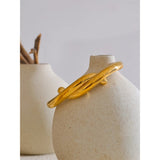 Jenny Twist Knot Open Cuff – Minimalist & Refined | Huna Jewelry