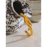 Jenny Twist Knot Open Cuff – Minimalist & Refined | Huna Jewelry