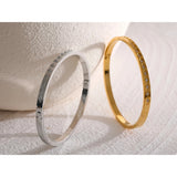 Jessie Ridge Zirconia Bangle – Sleek & Sparkling | Huna Jewelry
