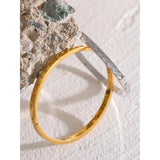 Jessie Ridge Zirconia Bangle – Sleek & Sparkling | Huna Jewelry
