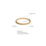 Jessie Ridge Zirconia Bangle – Sleek & Sparkling | Huna Jewelry