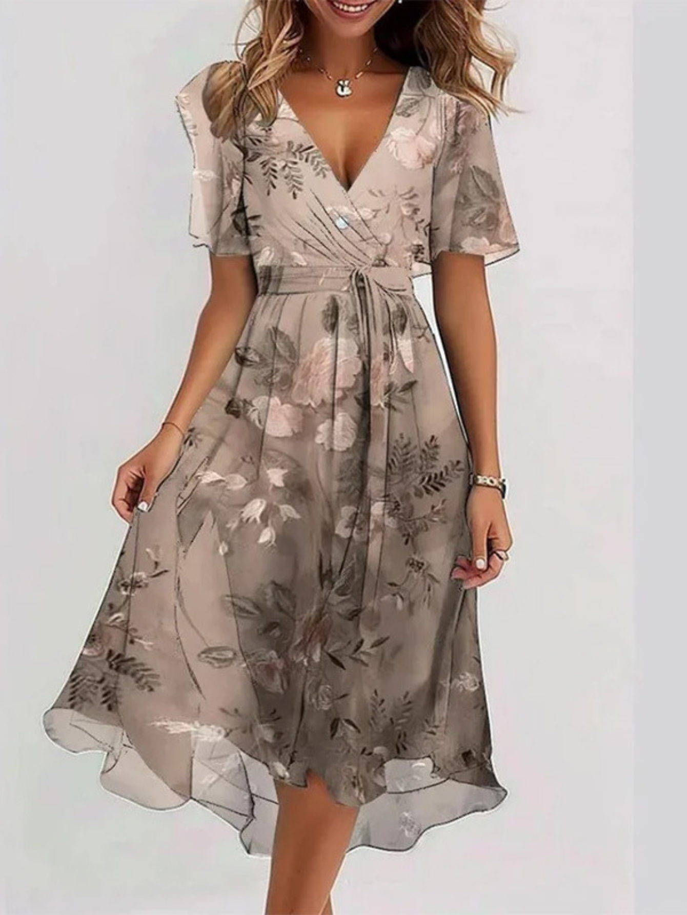 The Sable – Boho Midi Dress